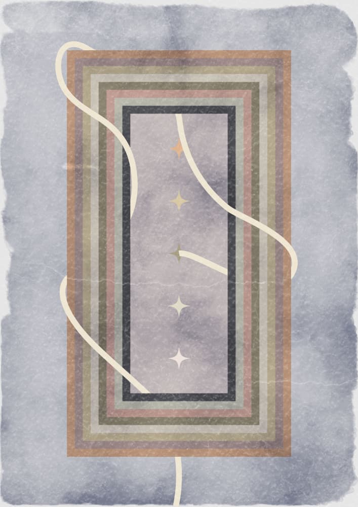 Dreamy Star Frame by Omar ELMOUDDEN — canvas wall art