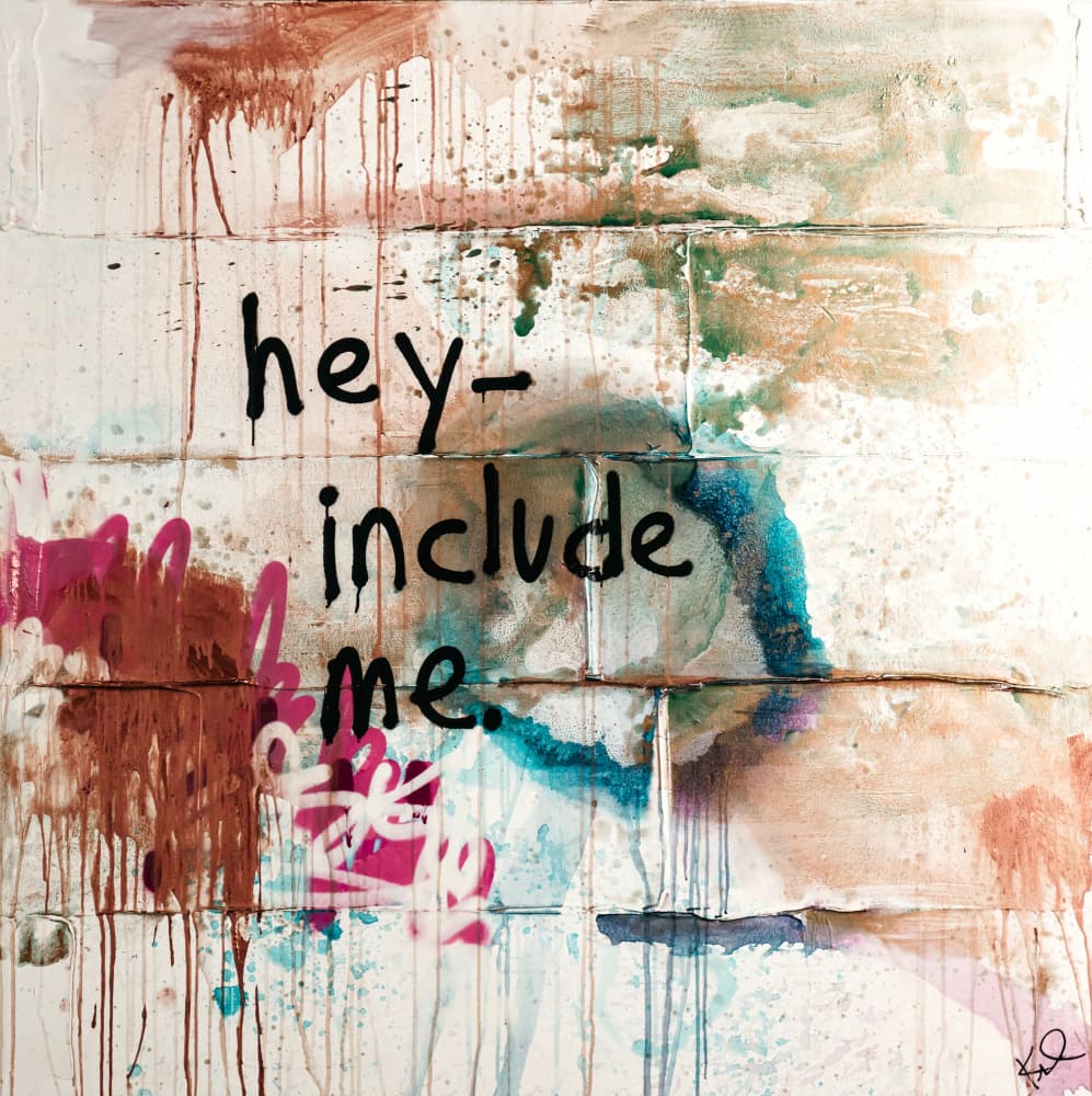 Urban Graffiti Message by kent youngstrom — canvas wall art