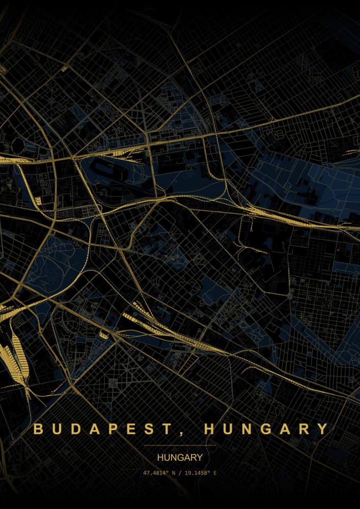 Budapest by HUGO — canvas wall art
