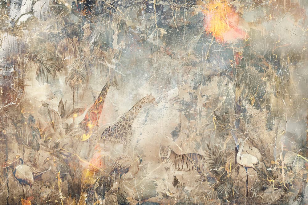 Ethereal Jungle Safari by Rafal Kulik — canvas wall art