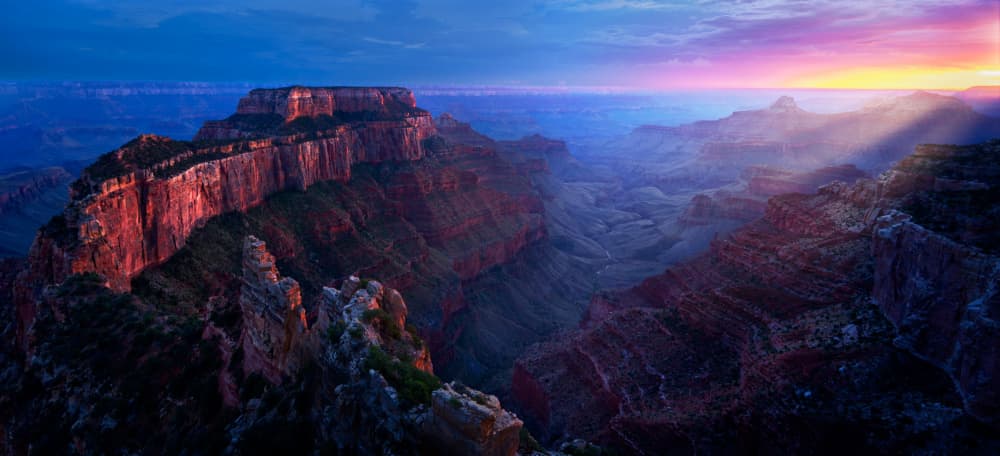 Dramatic Canyon Sunrise by Chao Feng 天馬 — canvas wall art