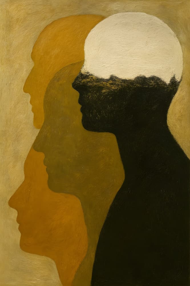 Inner Landscape Silhouettes by HUGO — canvas wall art
