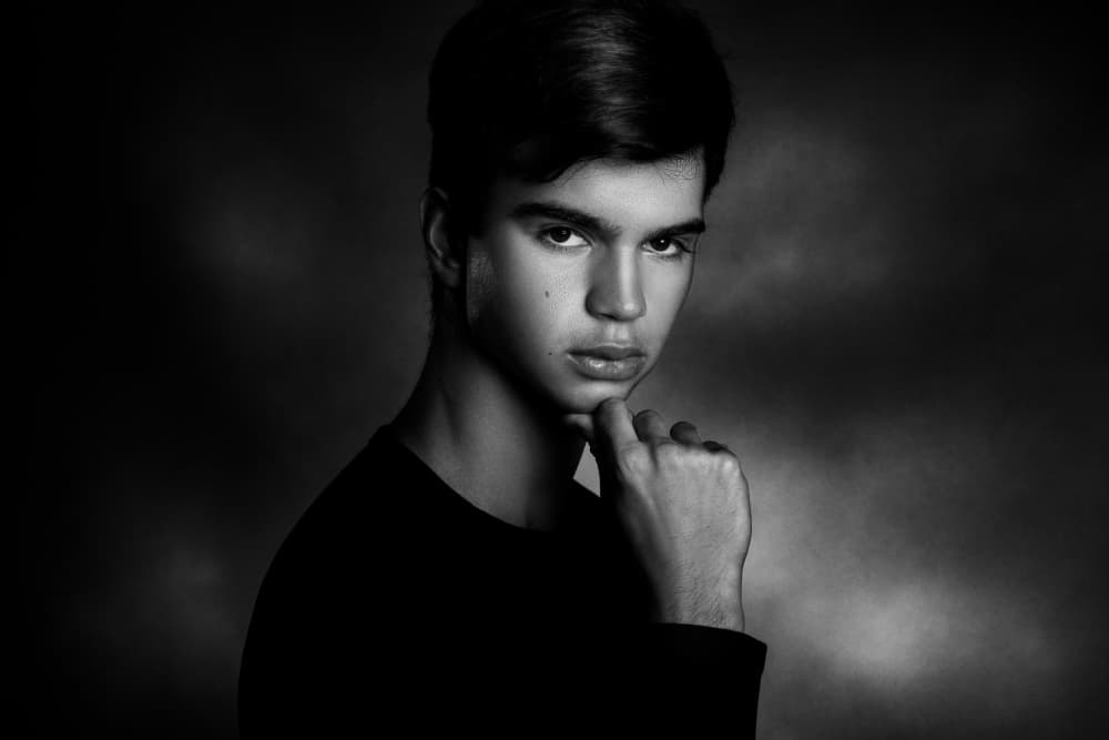 Intense Gaze Portrait by Peppe Tambè — canvas wall art