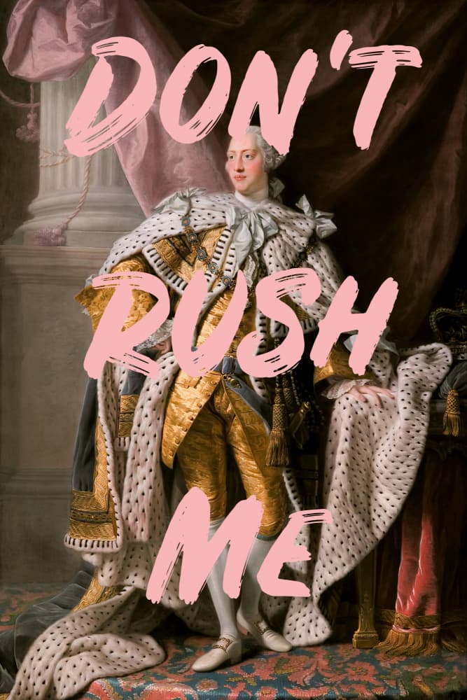 Regal Portrait Don't Rush by Talitha McQueen — canvas wall art