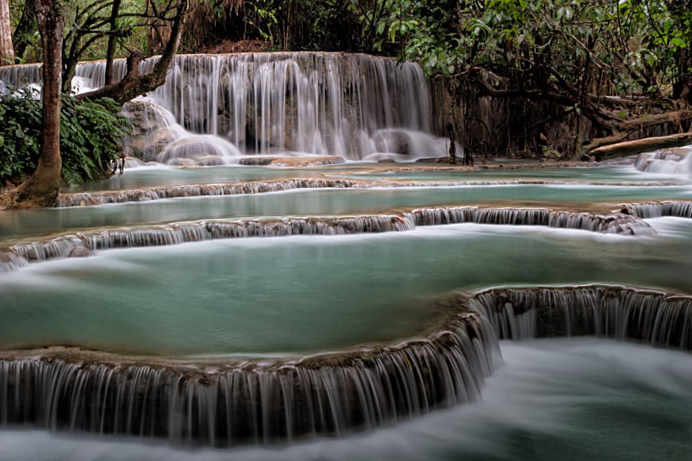 Tropical Waterfall Pools by alberti Patrick — canvas wall art