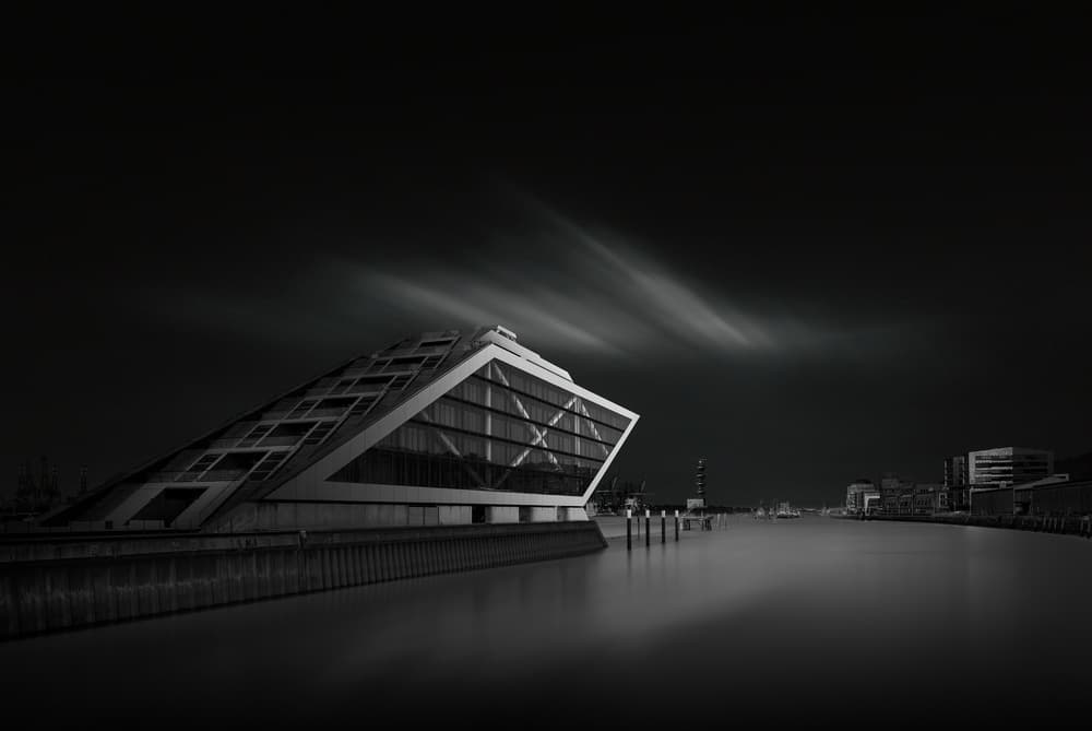 Dramatic Waterfront Architecture by Oscar Lopez — canvas wall art