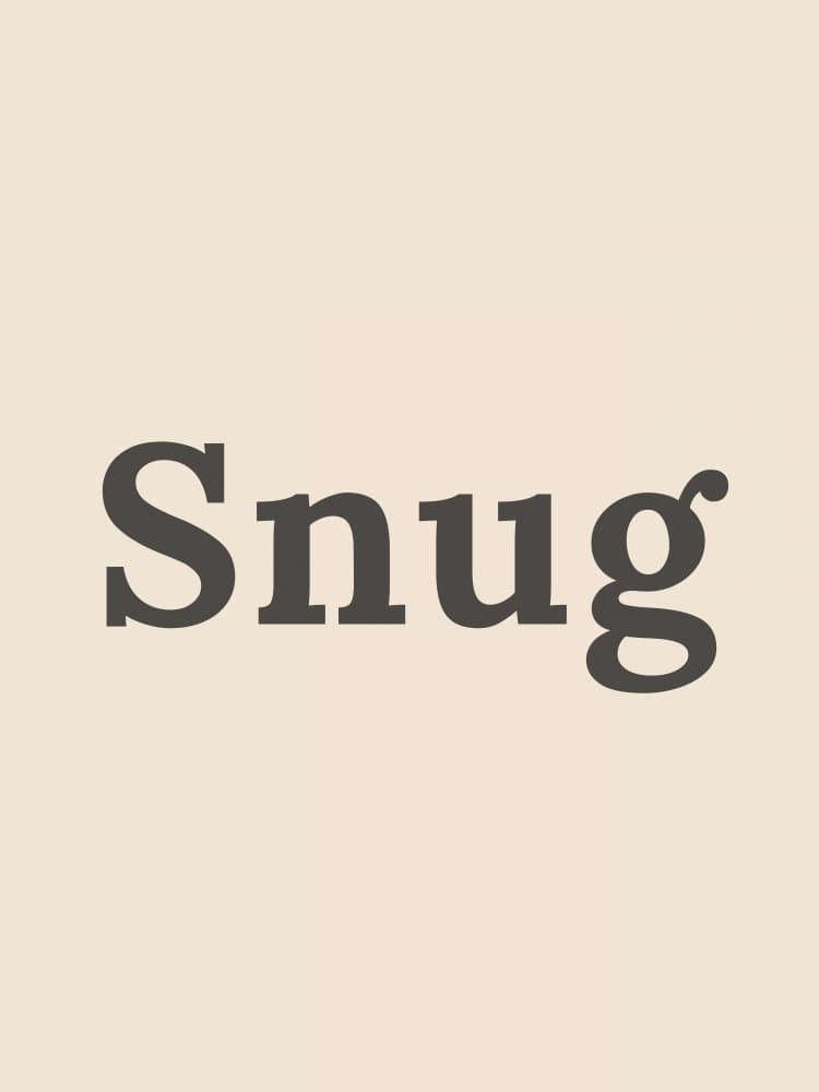 Cozy Snug Typography by Elizabeth C — canvas wall art