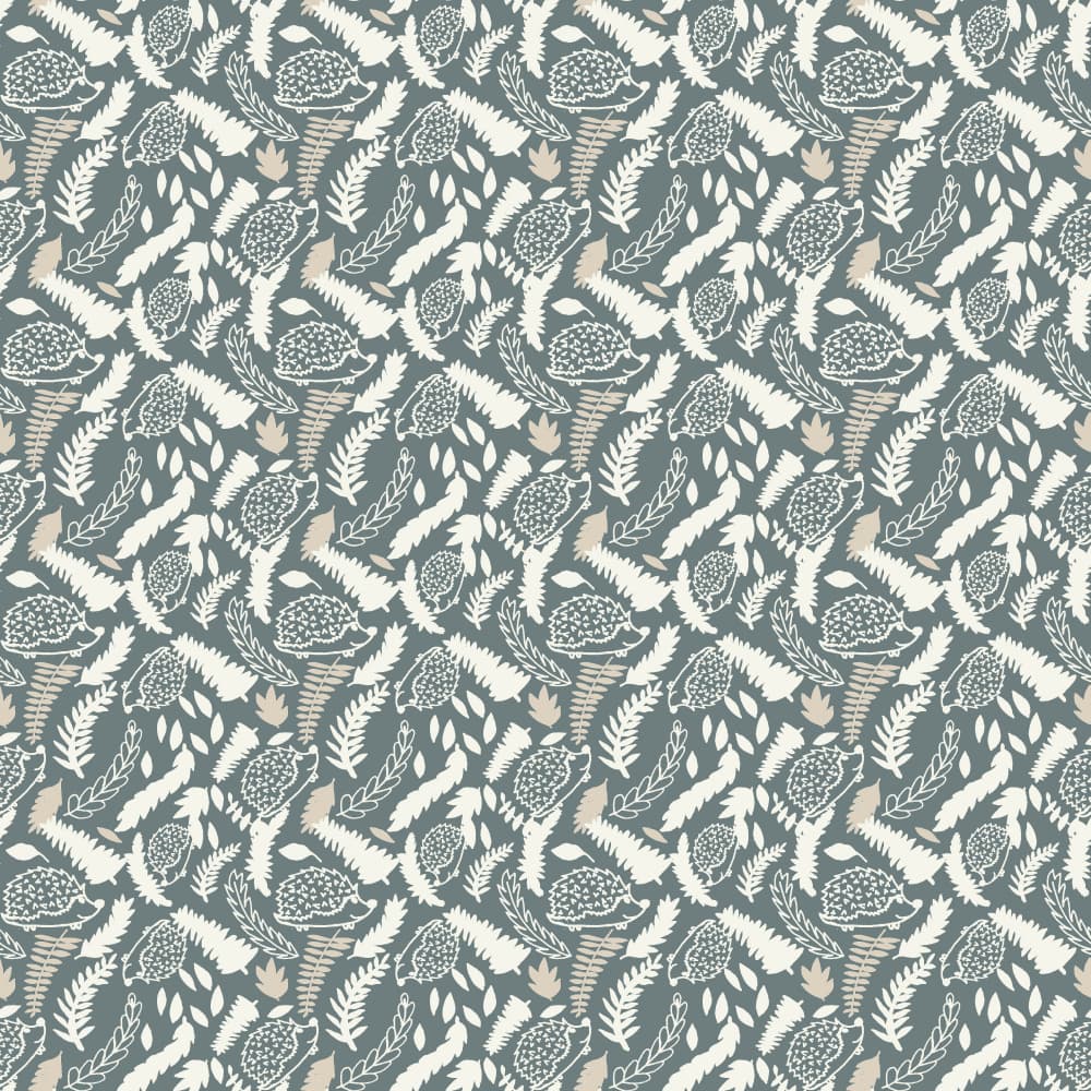Whimsical Hedgehog Pattern by Gemma Bardot — canvas wall art