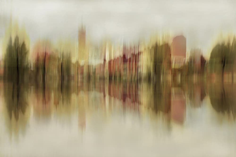 Dreamy City Reflections by Christina Sillen — canvas wall art
