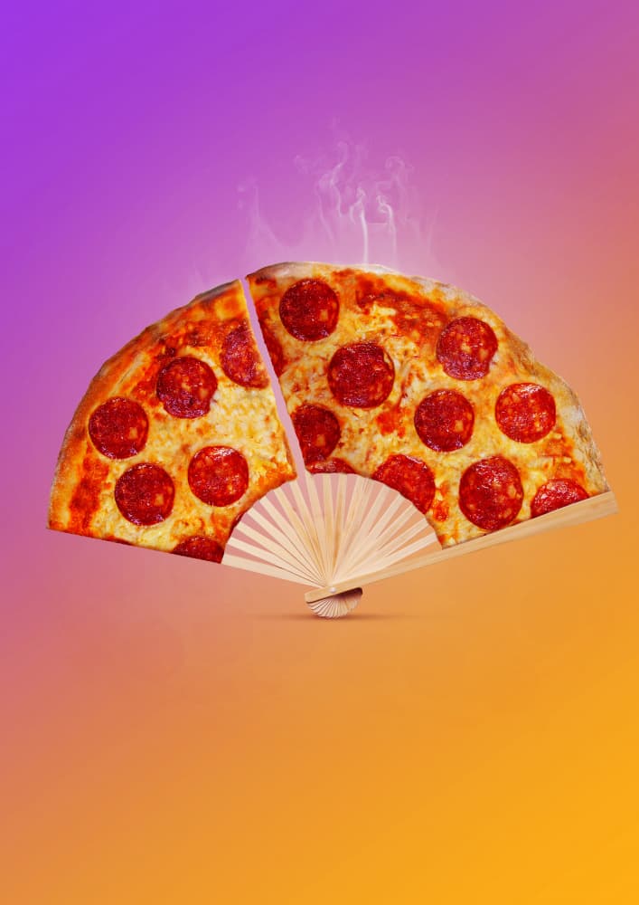 Pizza Fan by Artem Pozdniakov — canvas wall art