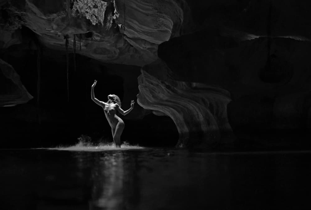 Ethereal Cave Nude by Tran Van Truong — canvas wall art