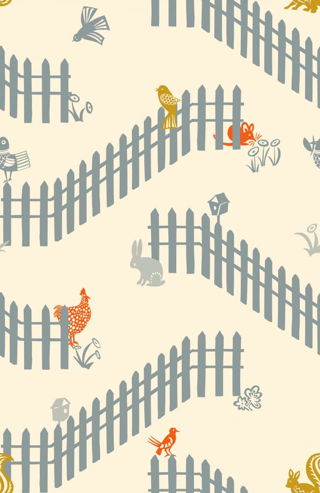 Whimsical Garden Animals by Annick — canvas wall art