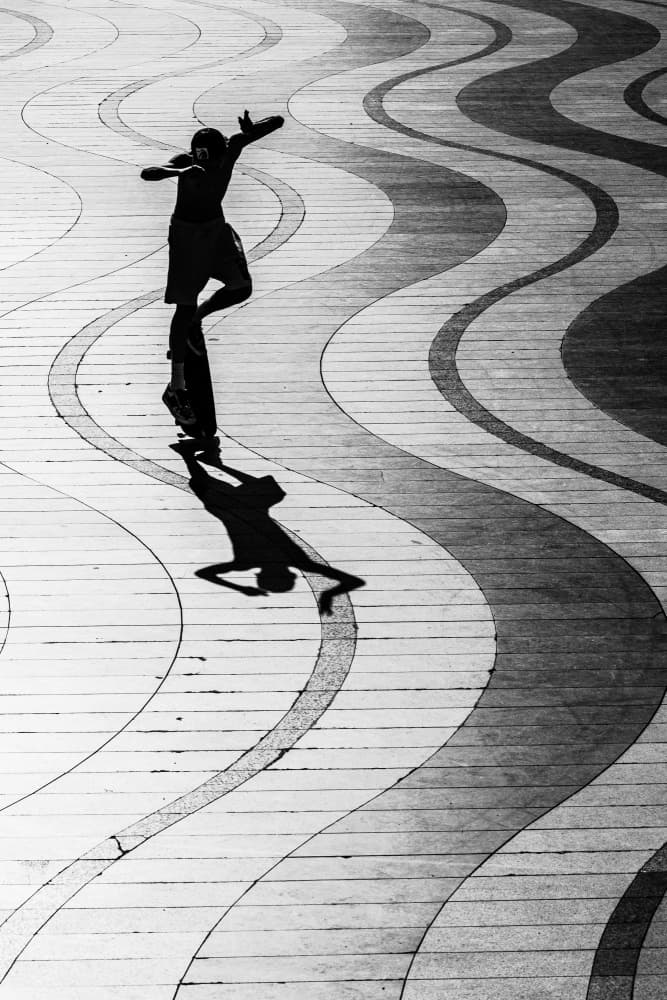Urban Dance Silhouette by Hervé Loire — canvas wall art
