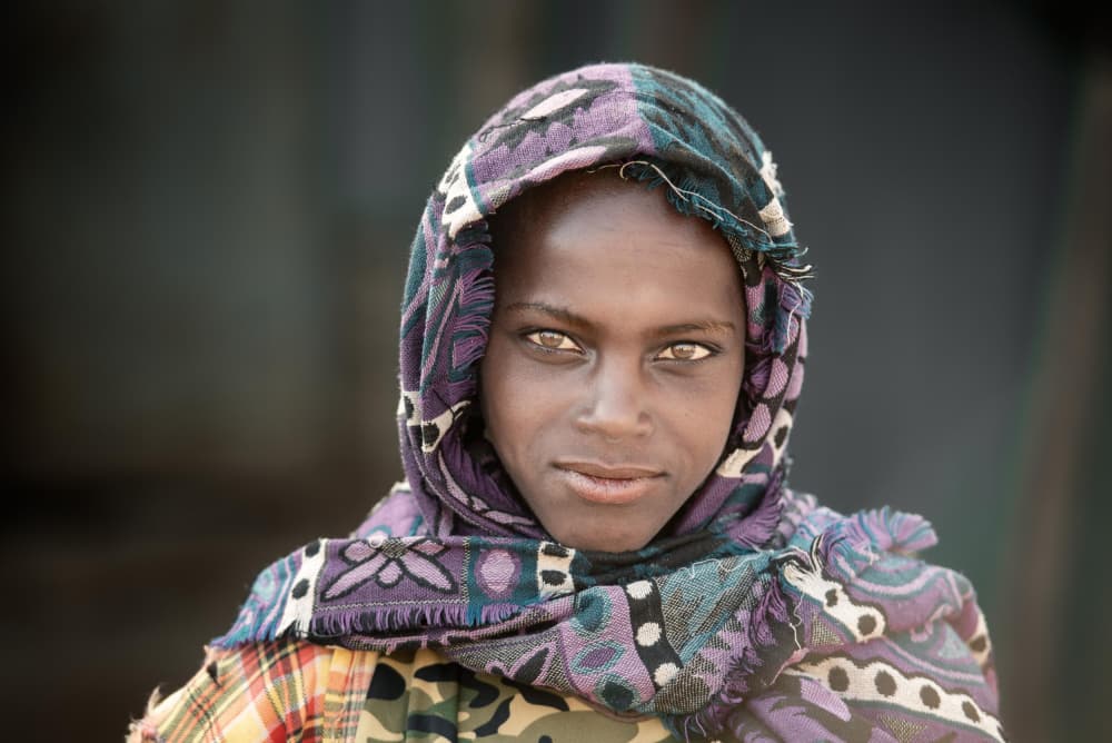 Captivating Eyes Portrait by Trevor Cole — canvas wall art