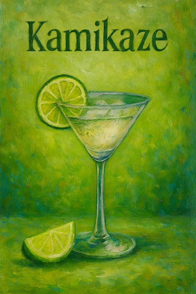 Kamikaze Lime Cocktail by HUGO — canvas wall art