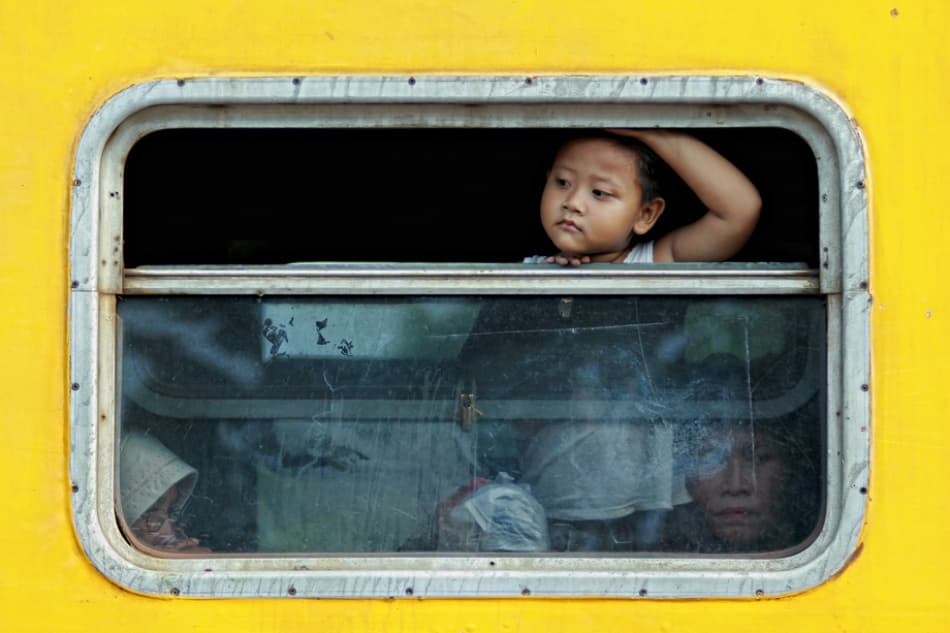 Young Traveler's Gaze by Jay Satriani — canvas wall art