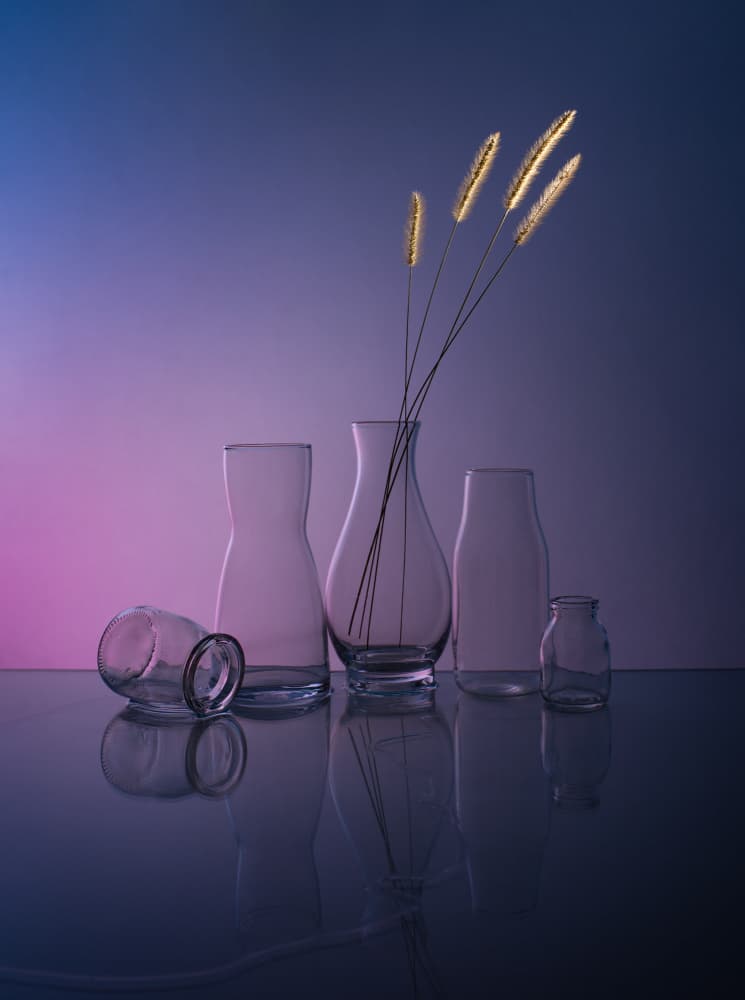 Serene Glass Reflections by Margareth Perfoncio — canvas wall art