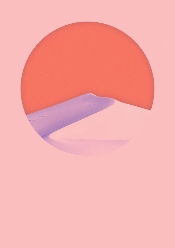Minimalist Dune Sunset by Jonatan Appelfeldt — canvas wall art