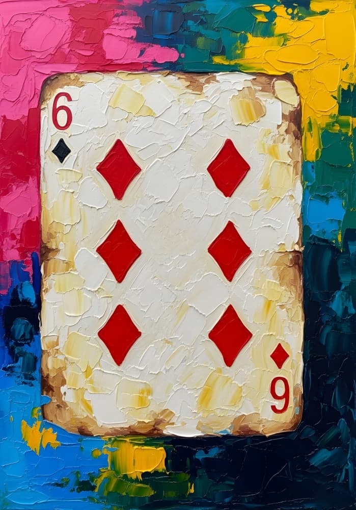 Abstract Six Diamonds by HUGO — canvas wall art
