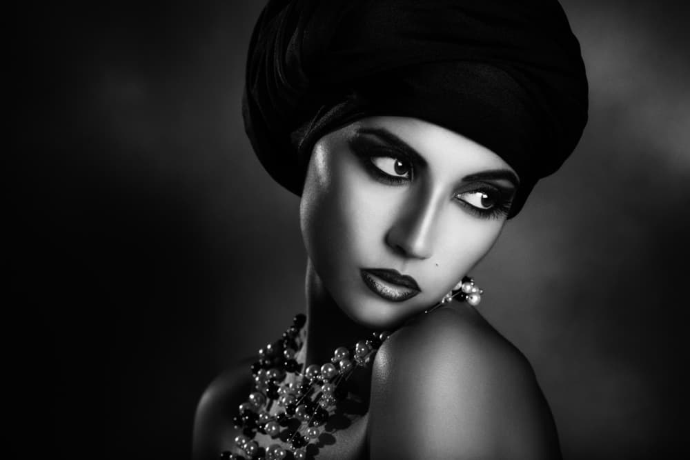 Vintage Glamour Portrait by Peppe Tambè — canvas wall art