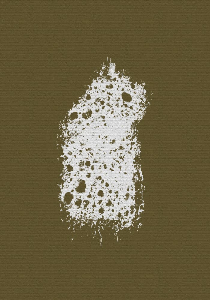 Porous White Form by Yuli Saputra — canvas wall art