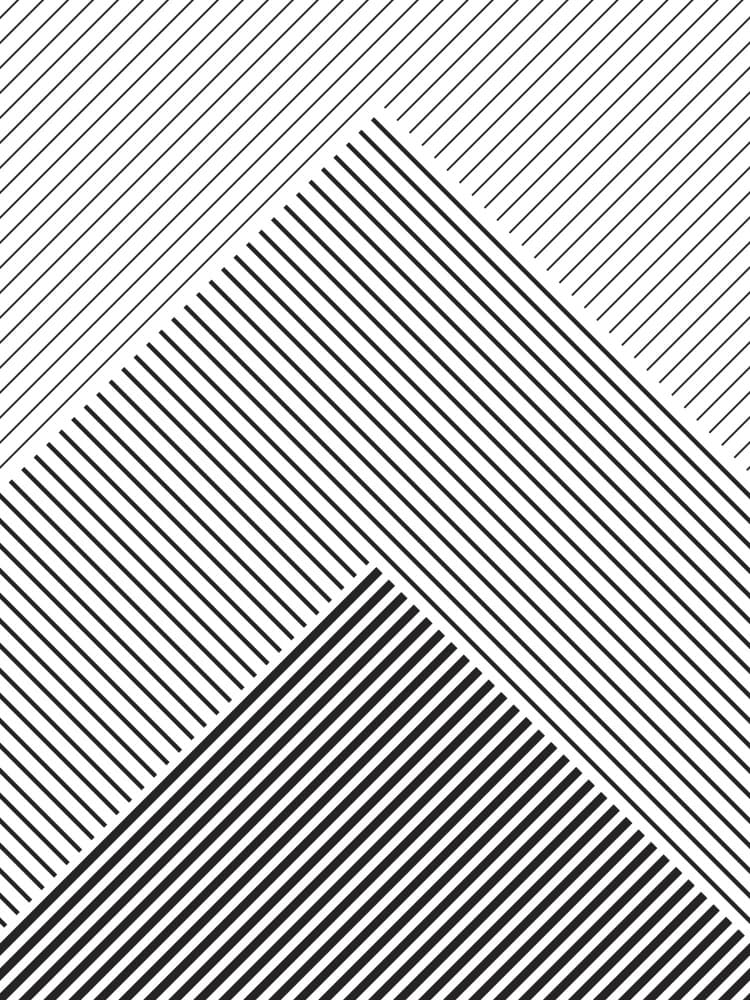 Dynamic Geometric Lines by The Printable Studio — canvas wall art