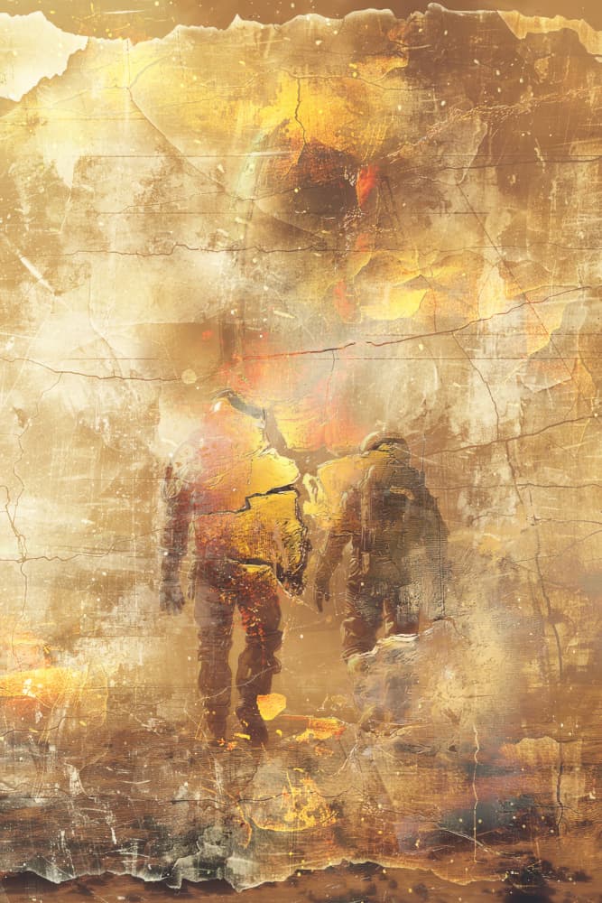 Abstract Figures Journey by Rafal Kulik — canvas wall art