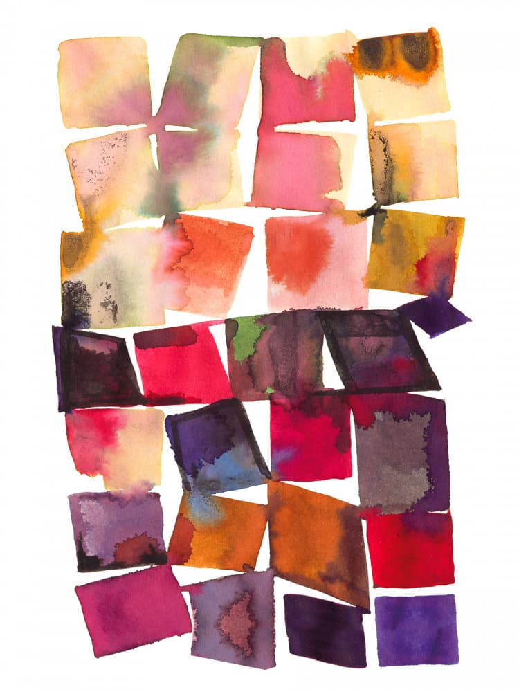 Watercolor Block Gradient by Ninola Design — canvas wall art