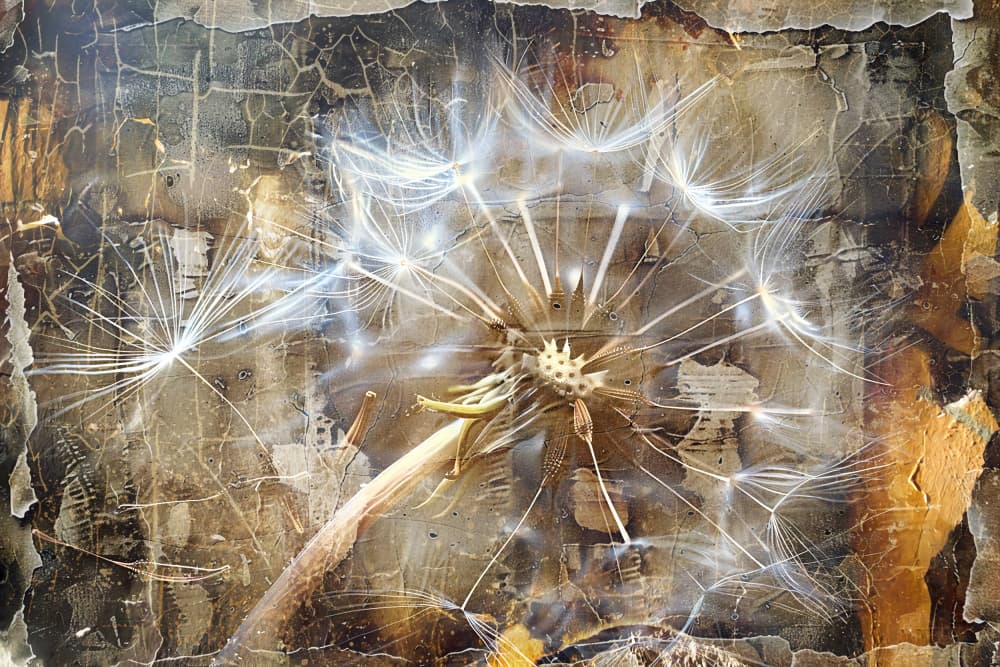 Delicate Dandelion Glow by Rafal Kulik — canvas wall art