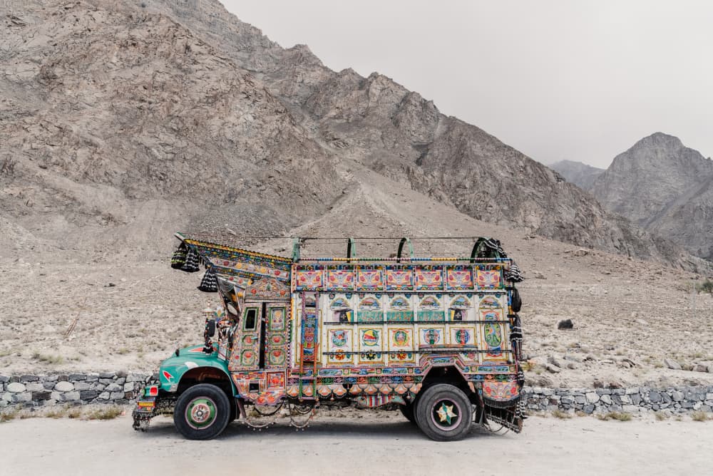 Ornate Pakistani Truck by Photolovers — canvas wall art