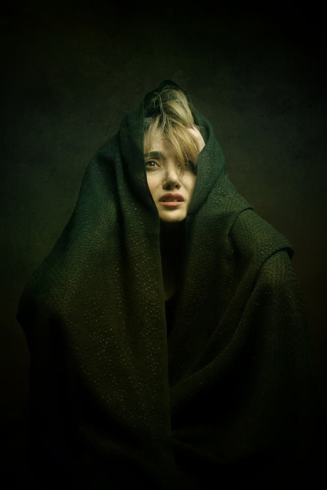 Cloaked In Fear by Moein Hasheminasab — canvas wall art