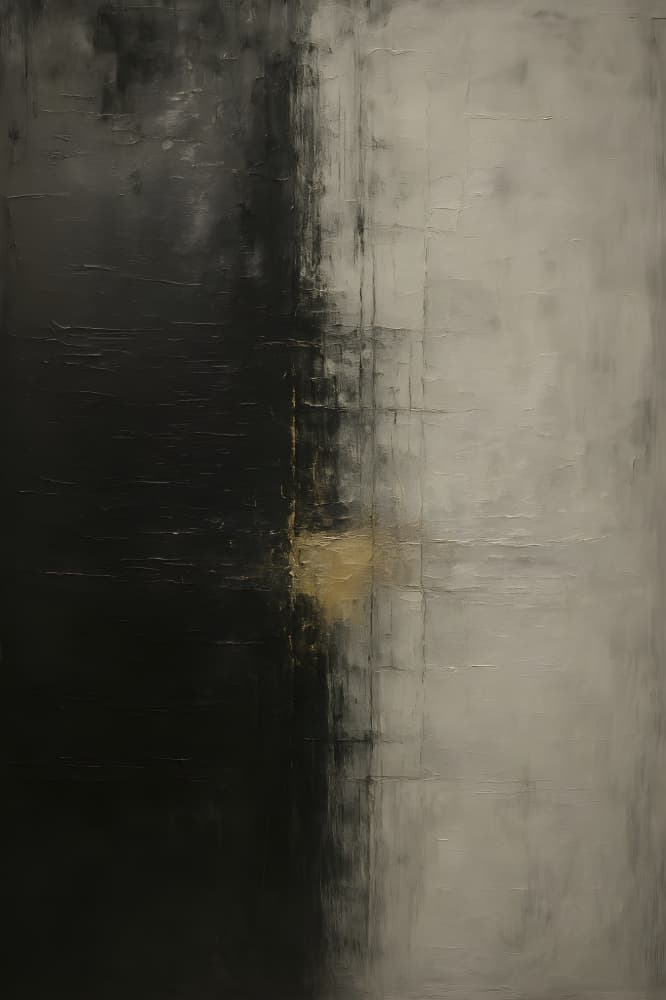 Abstract Gold Divide by HUGO — canvas wall art