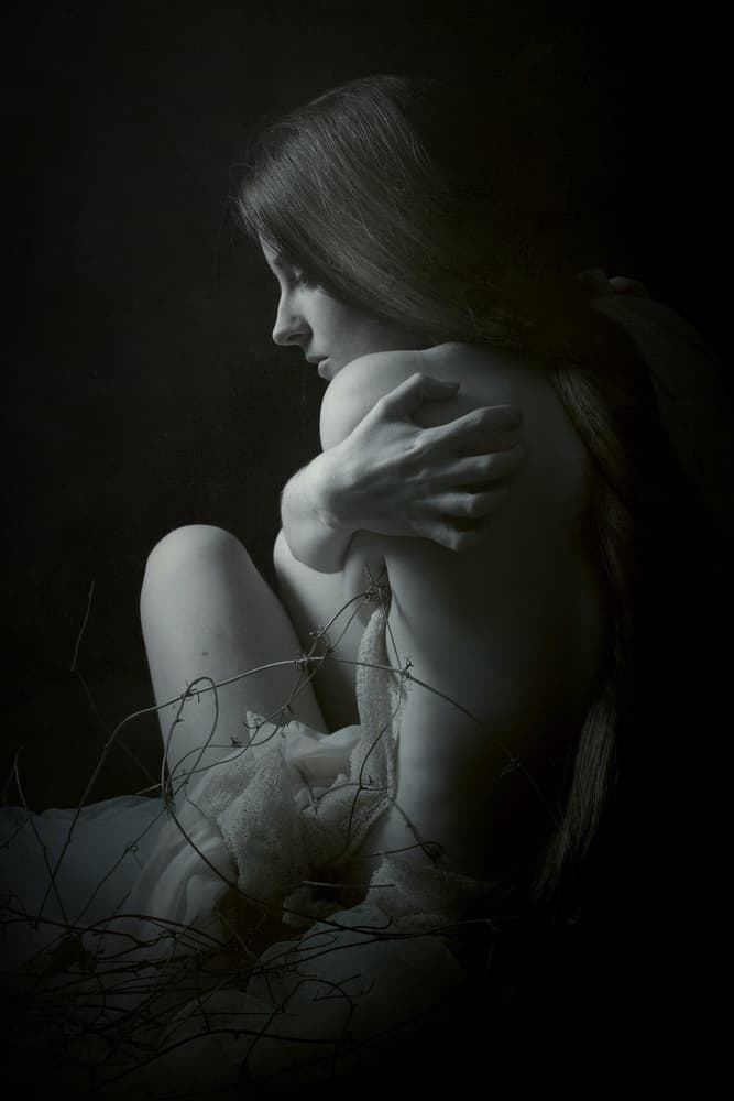 Embrace of Solitude by Olga Mest — canvas wall art