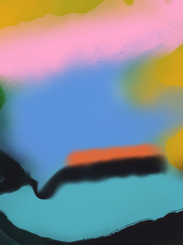 Dreamy Color Flow by Little Dean — canvas wall art