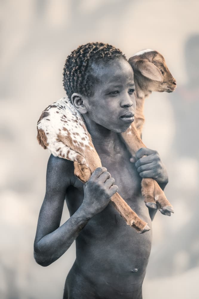 Young Shepherd Boy by Trevor Cole — canvas wall art