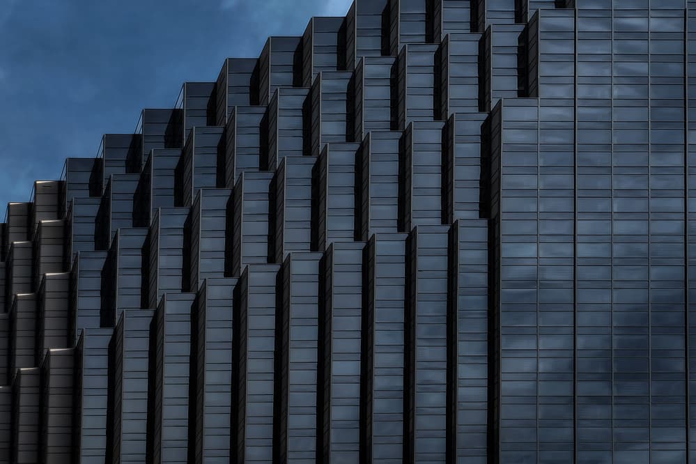 Stepped Glass Facade by Branko Markovic — canvas wall art