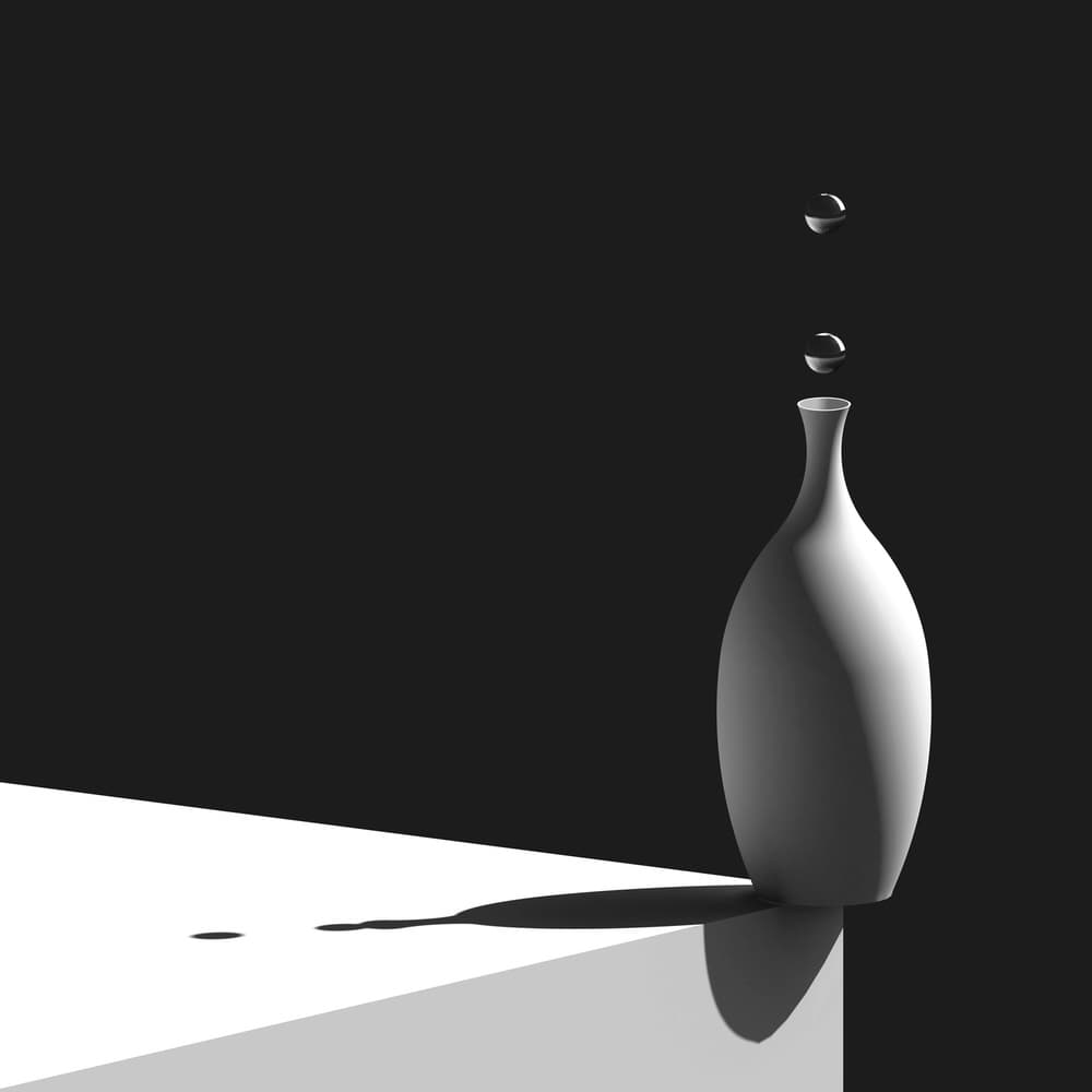 Minimalist Water Drop by Antonyus Bunjamin (Abe) — canvas wall art