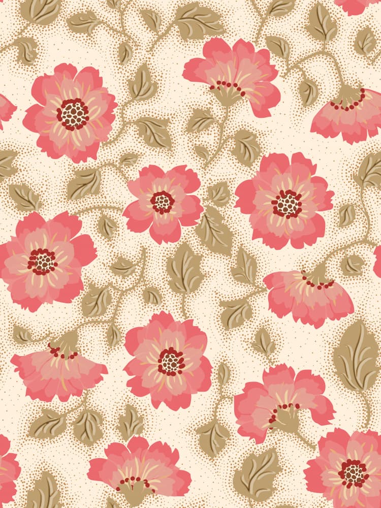 Delicate Botanical Blooms by Annick — canvas wall art
