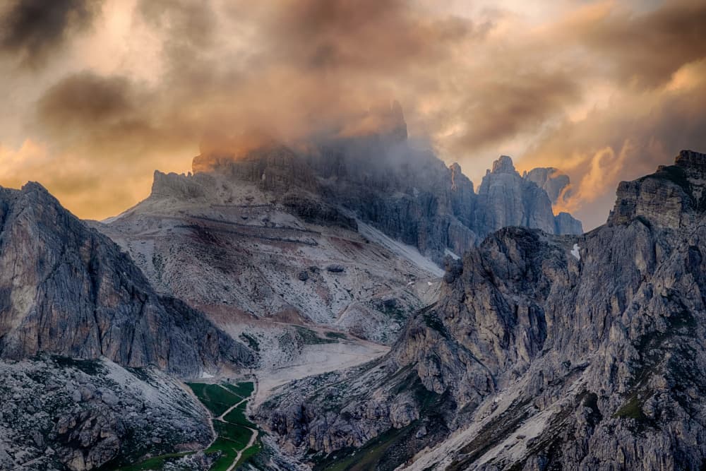 Majestic Cloudy Mountains by Paolo Bolla — canvas wall art