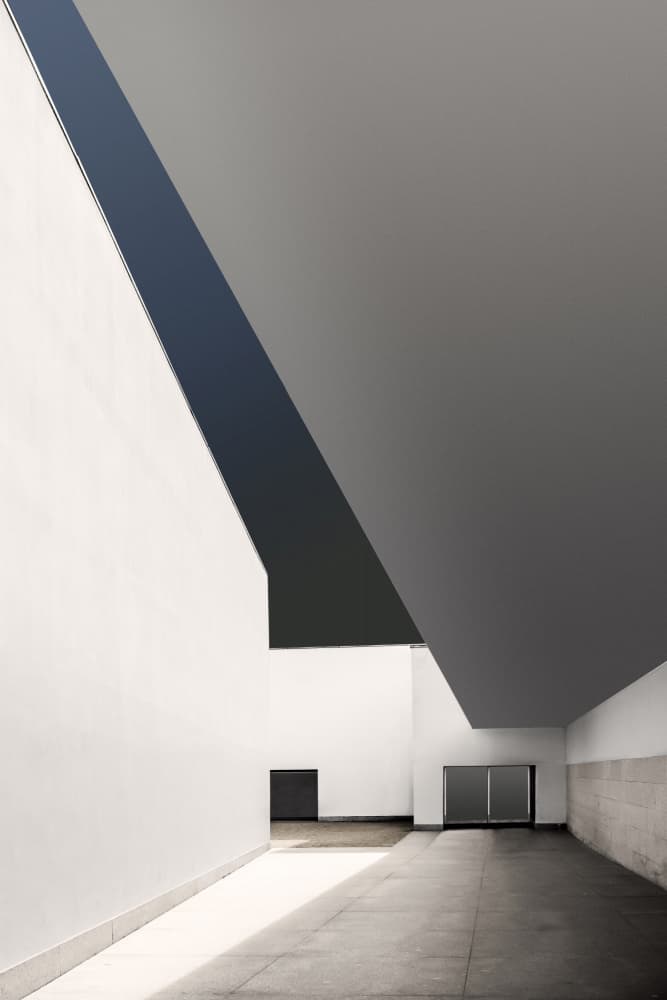 Geometric Light and Shadow by Luc Vangindertael (laGrange) — canvas wall art
