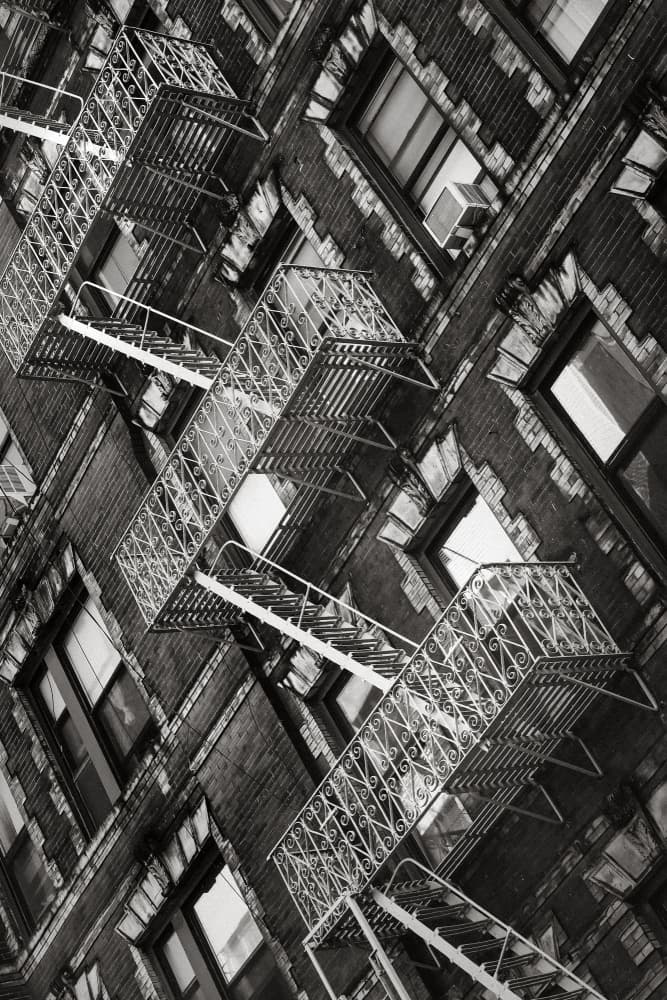 New York City Fire Escapes 04 by Rikard Martin — canvas wall art
