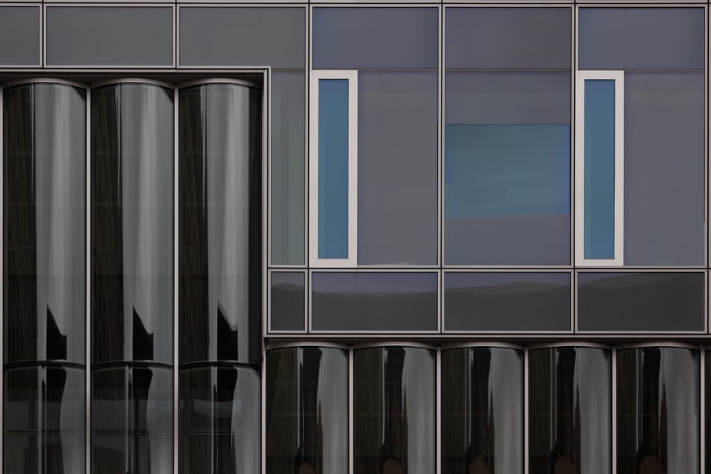 Modern Glass Facade by Theo Luycx — canvas wall art