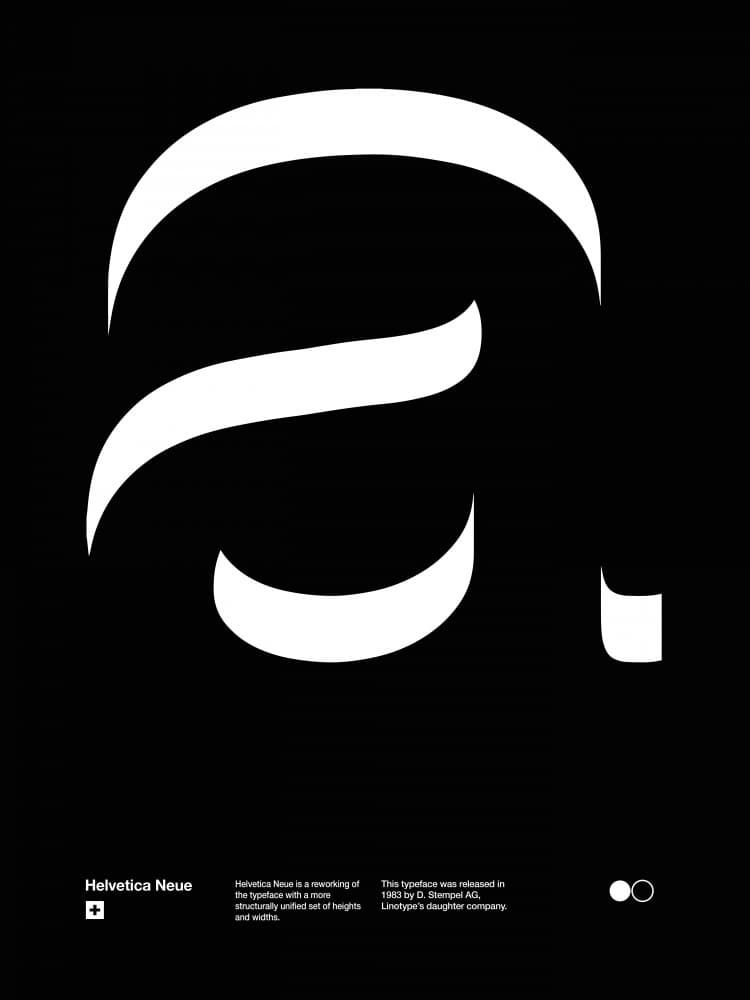 Modern Letter A by David Vineïs — canvas wall art