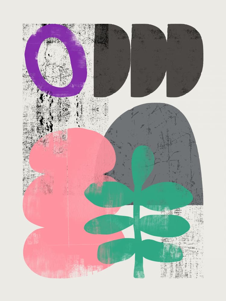 Odd Abstract Forms by Little Dean — canvas wall art