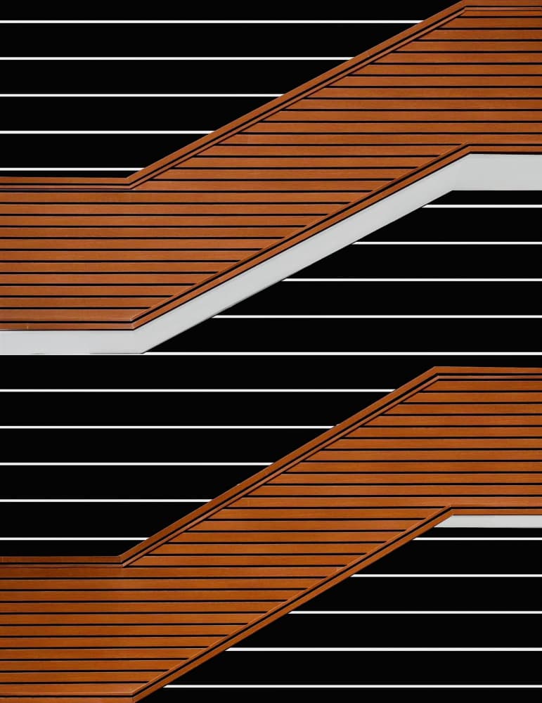 Dynamic Striped Architecture by Arnon Orbach — canvas wall art