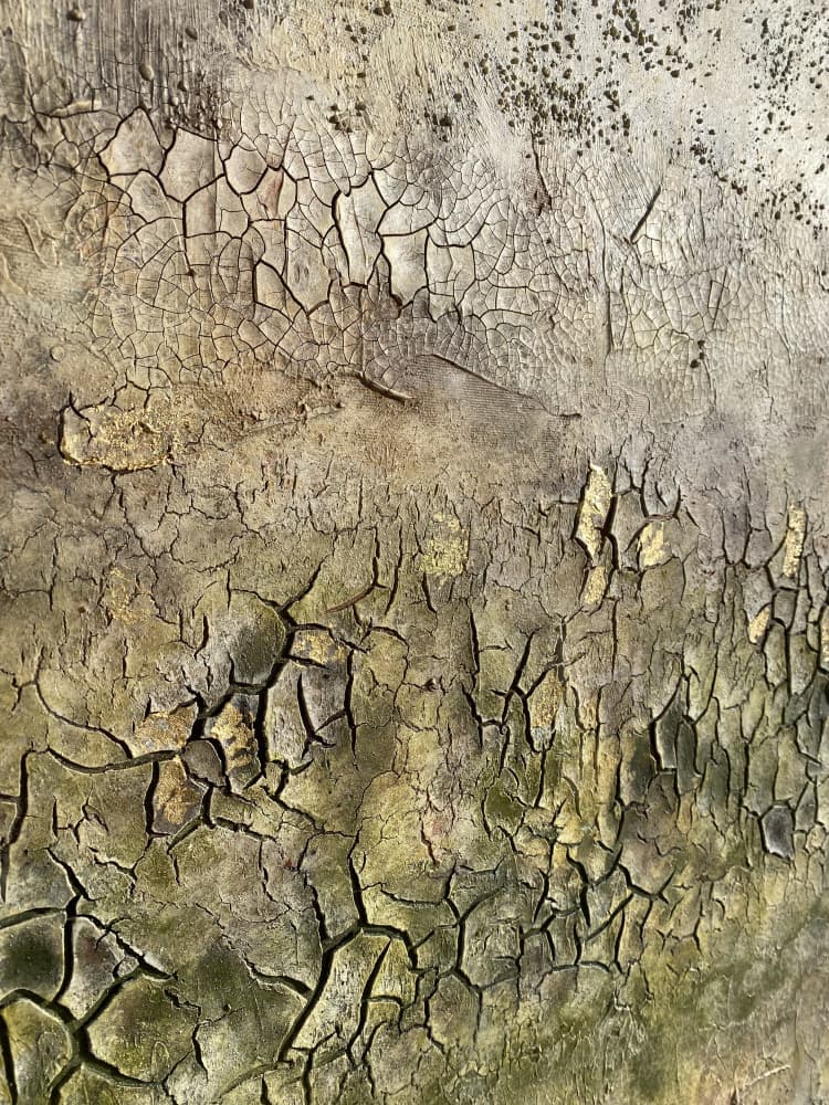 Aged Cracked Surface by Gabriela Aleksandra Szuba — canvas wall art