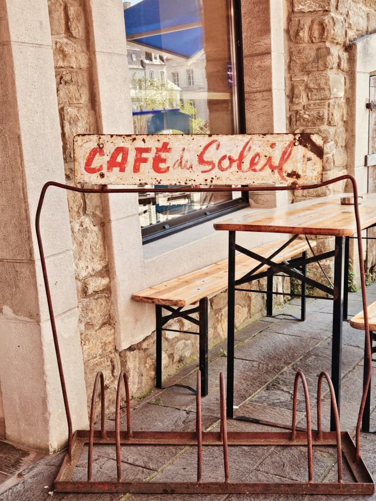Rustic French Cafe by Ohkimiko — canvas wall art