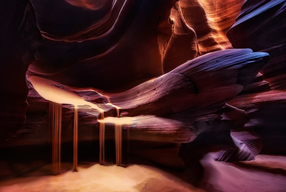 Slot Canyon Sand Flow by Javier de la Torre — canvas wall art