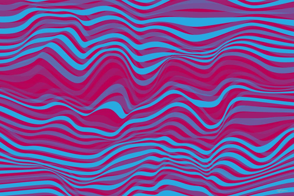 Dynamic Color Waves by Sue Skellern — canvas wall art