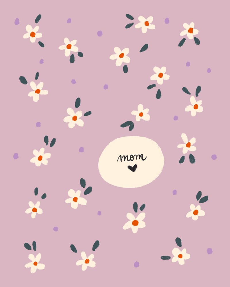 Sweet Floral for Mom by Angela Minca — canvas wall art